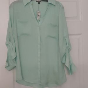Mint green blouse